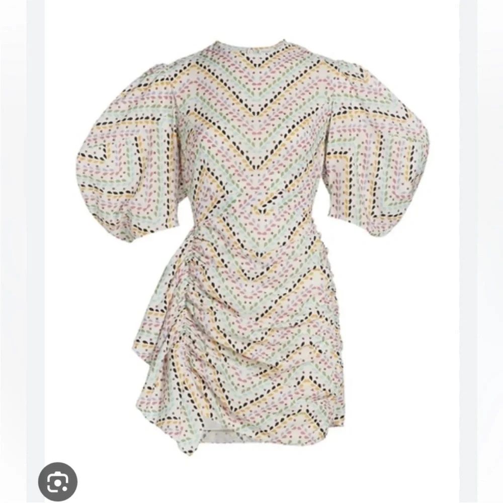 RHODE Multicolor Patterned Mini Dress - Picture 2 of 14